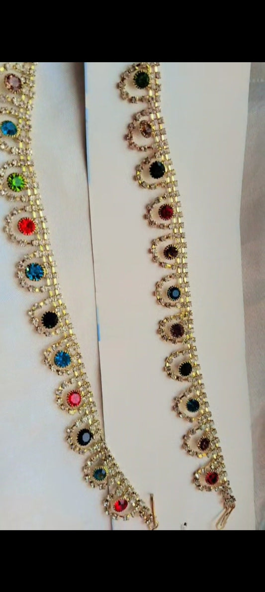 delicate silver anklet